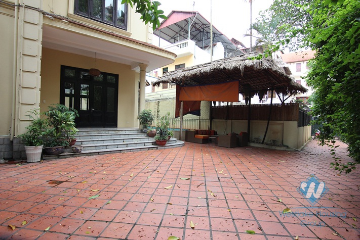 Villa with private swimming pool and large garden for rent in Tay Ho